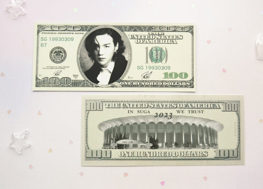 Agust D | Suga 2023 Bank Note | Art Print