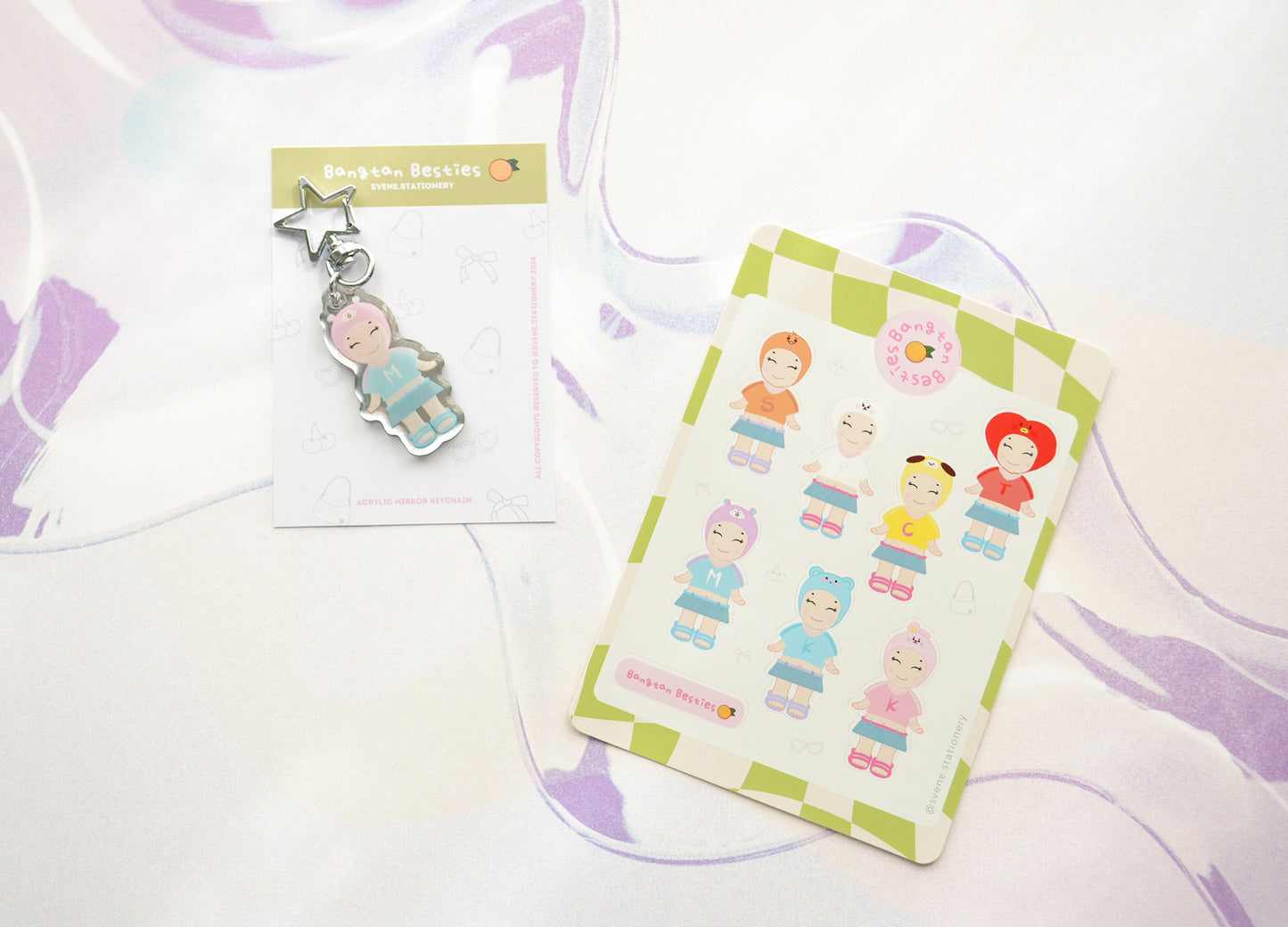 Bangtan Besties ‘Summer Hope Bestie’ | Mirror Acrylic Keychain