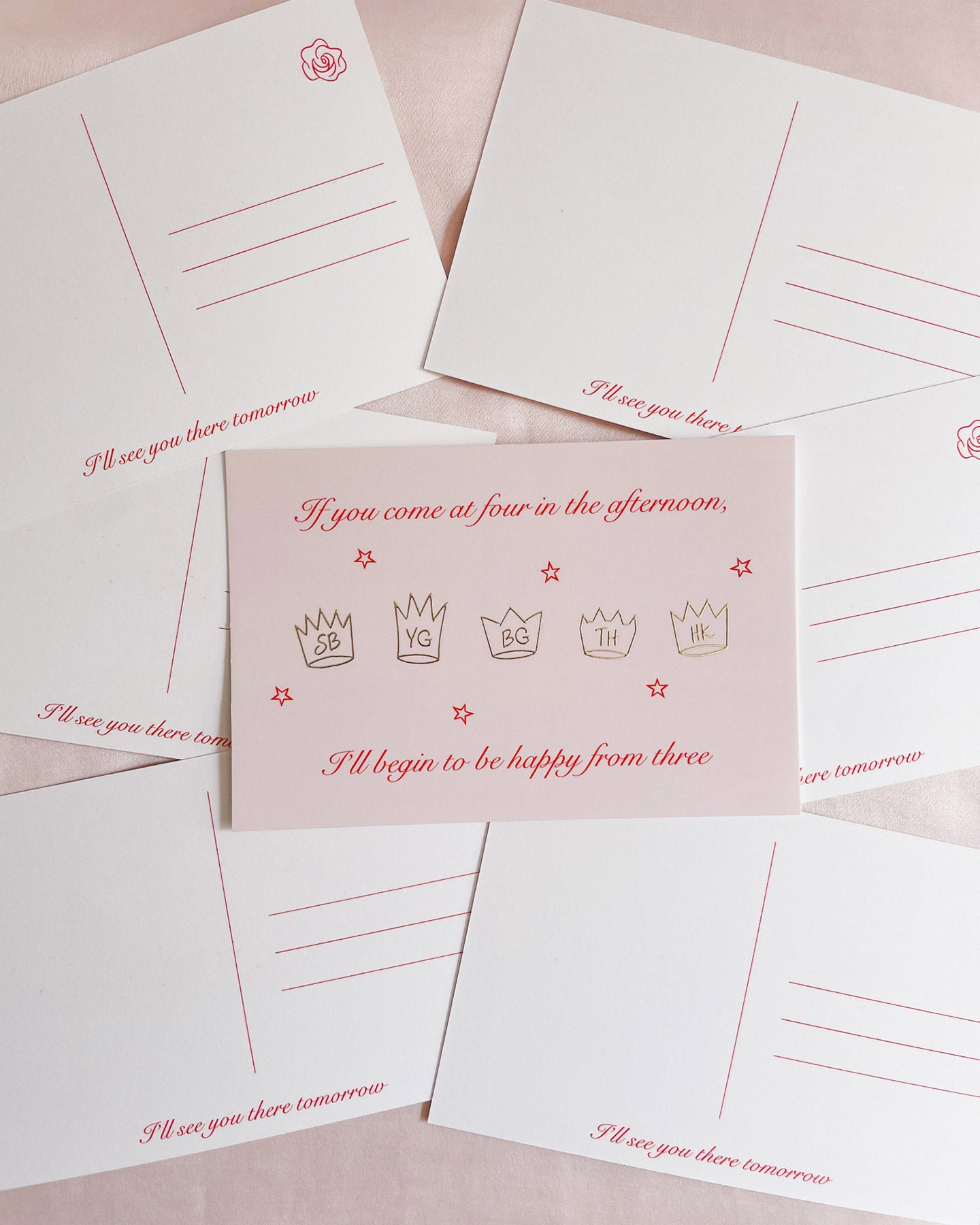 TXT Romantic Tomorrow | Gold Foil Postcard + PC