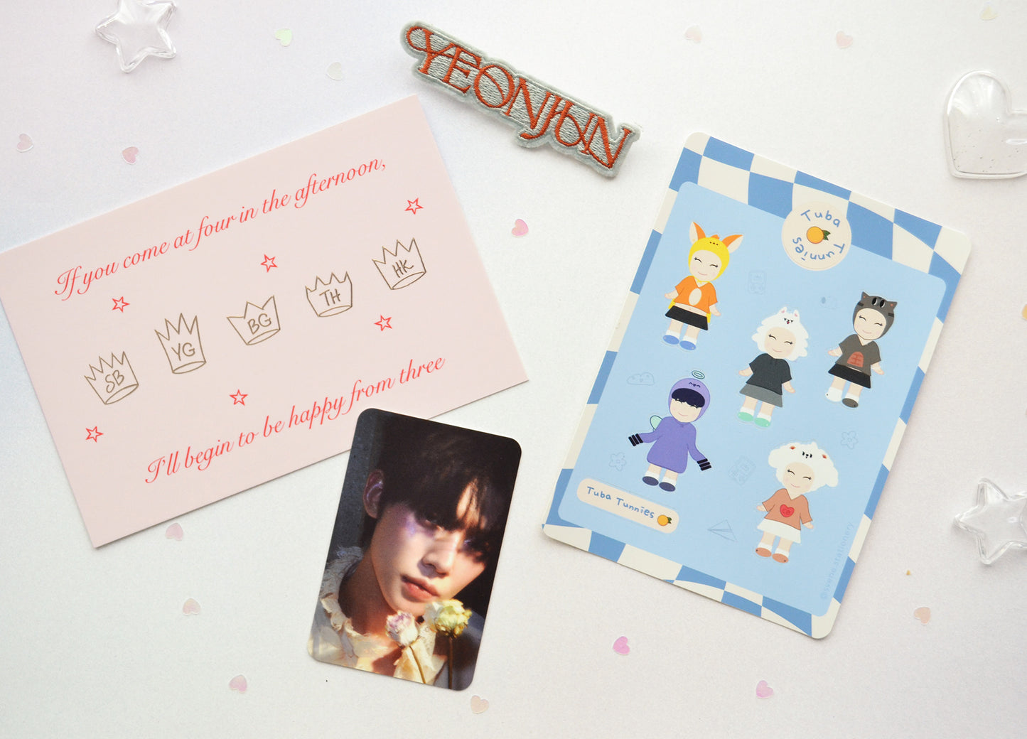 TXT Romantic Tomorrow | Gold Foil Postcard + PC