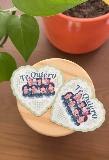 Set of Two | Bangtan MX “Te Quiero” VERSION 2 | Vinyl Stickers | Donation Set