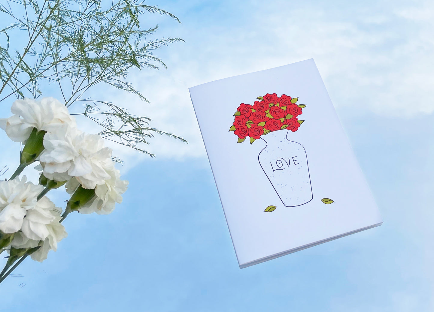 Fresh Cut Red Roses | Greeting Card