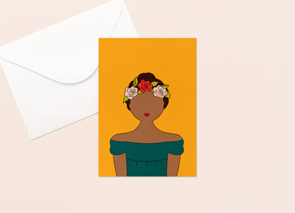 Florentina La Guarecita Mexican Doll | Greeting Card