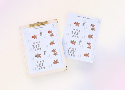 Holly & Spice Holiday Gift Tags - Set of 4 illustrated printable Christmas tags