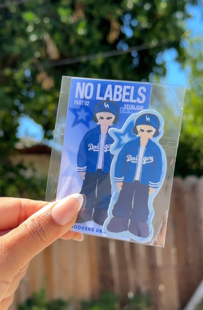 Baseball Boy Vinyl Sticker | Weatherproof