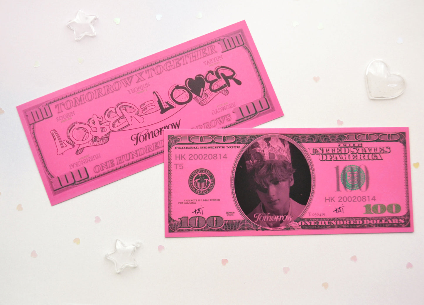 TXT Romantic Lovers Bank Note | Art Print ... [ A GRADE ]