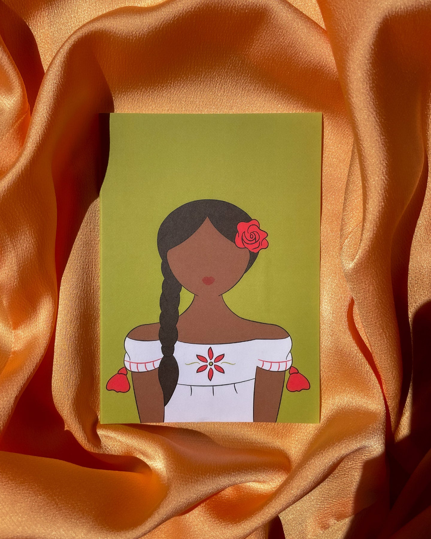 Rosalinda La Guarecita Mexican Doll | Greeting Card