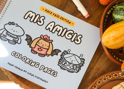 MIS AMIGIS Coloring Pages [HACE FRÍO Edition] |  PHYSICAL COPY