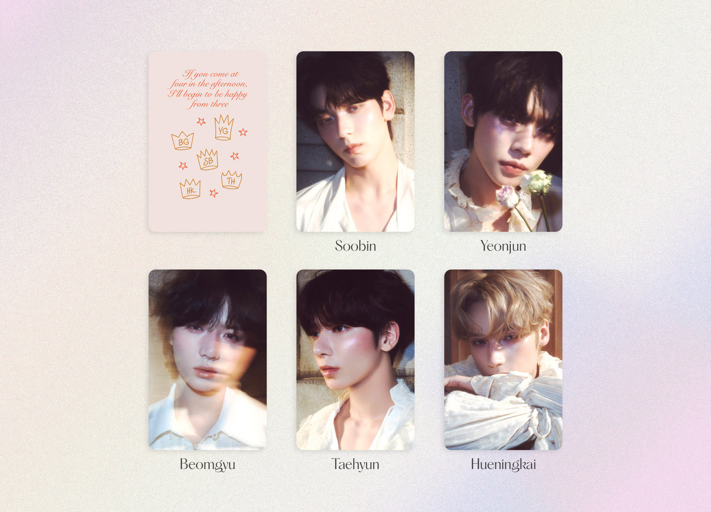 TXT Romantic Tomorrow | Gold Foil Postcard + PC