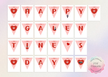 Kpop TXT Galentine’s Day Party Banner & Decor | Digital/ Printable