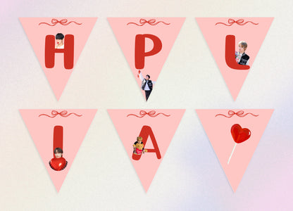 Kpop TXT Galentine’s Day Party Banner & Decor | Digital/ Printable