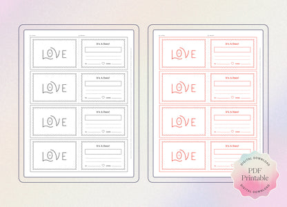 Printable Date Night Coupons | Digital Download
