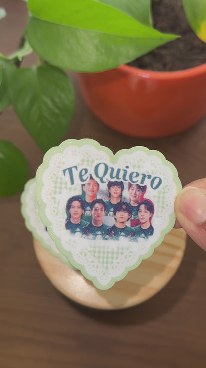 Set of Two | Bangtan MX “Te Quiero” VERSION 2 | Vinyl Stickers | Donation Set