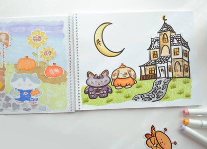 MIS AMIGIS Coloring Pages [HACE FRÍO Edition] |  PHYSICAL COPY