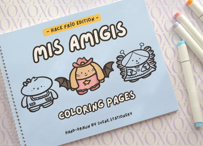 MIS AMIGIS Coloring Pages [HACE FRÍO Edition] |  PHYSICAL COPY